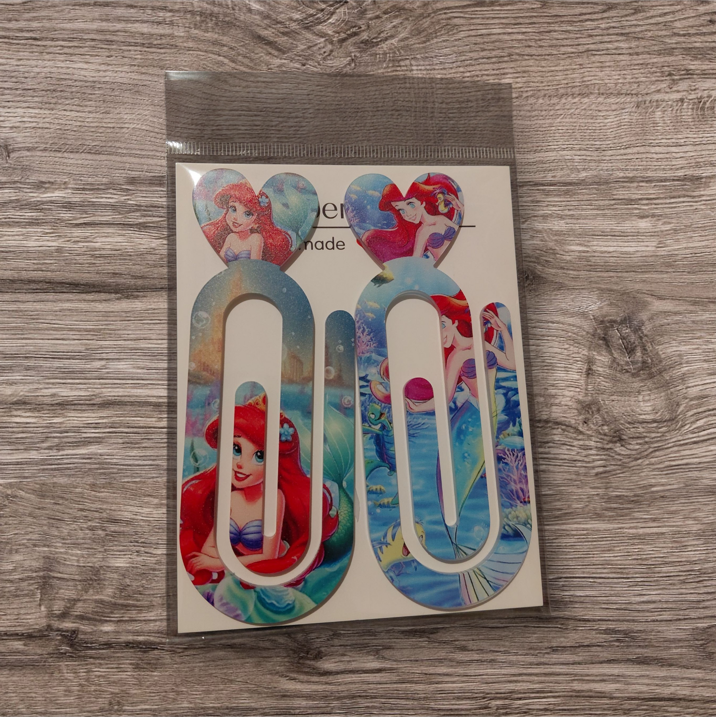 Design Graphic Bookmark Clip or Paper Clip Holder 2pc Set