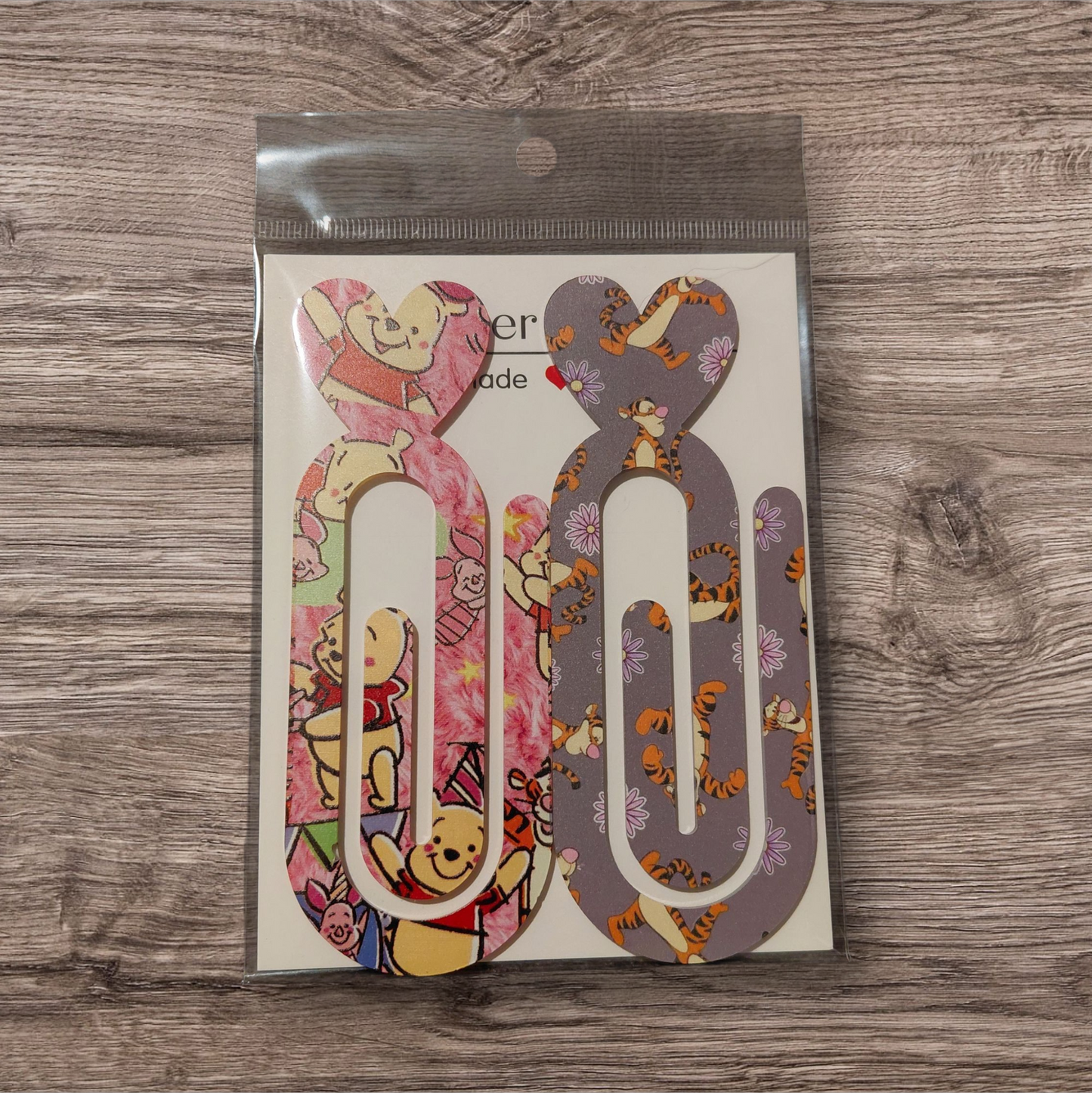 Design Graphic Bookmark Clip or Paper Clip Holder 2pc Set