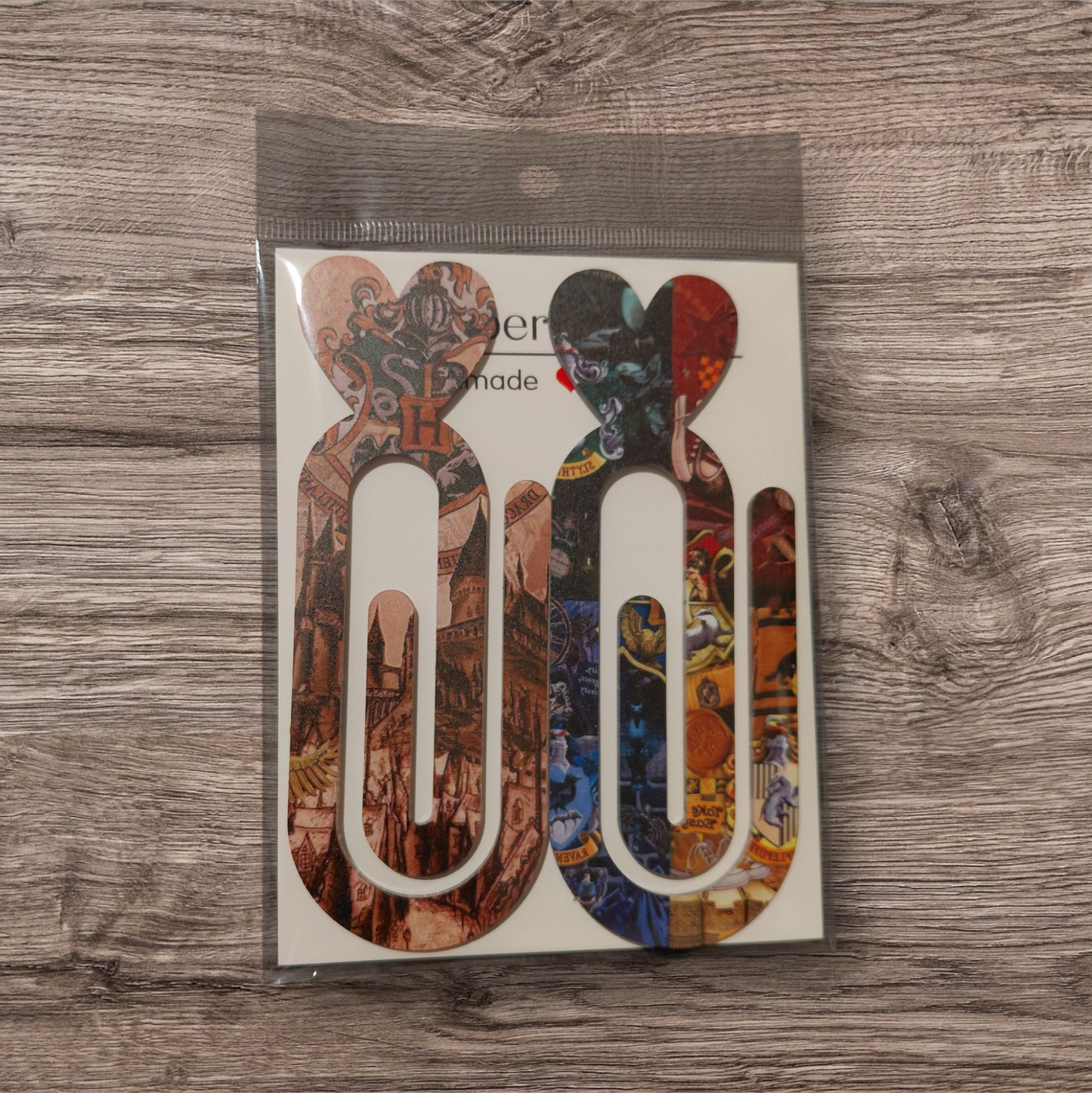 Design Graphic Bookmark Clip or Paper Clip Holder 2pc Set