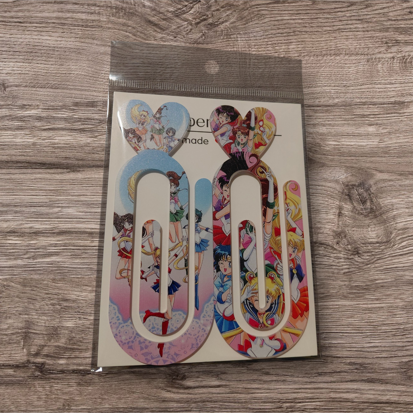 Design Graphic Bookmark Clip or Paper Clip Holder 2pc Set