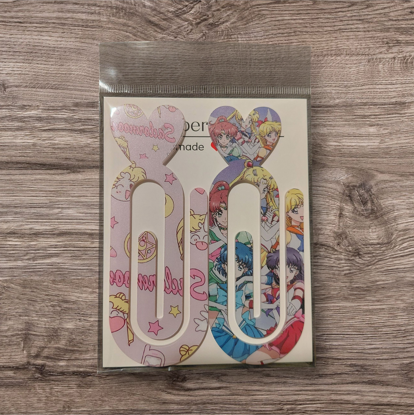 Design Graphic Bookmark Clip or Paper Clip Holder 2pc Set