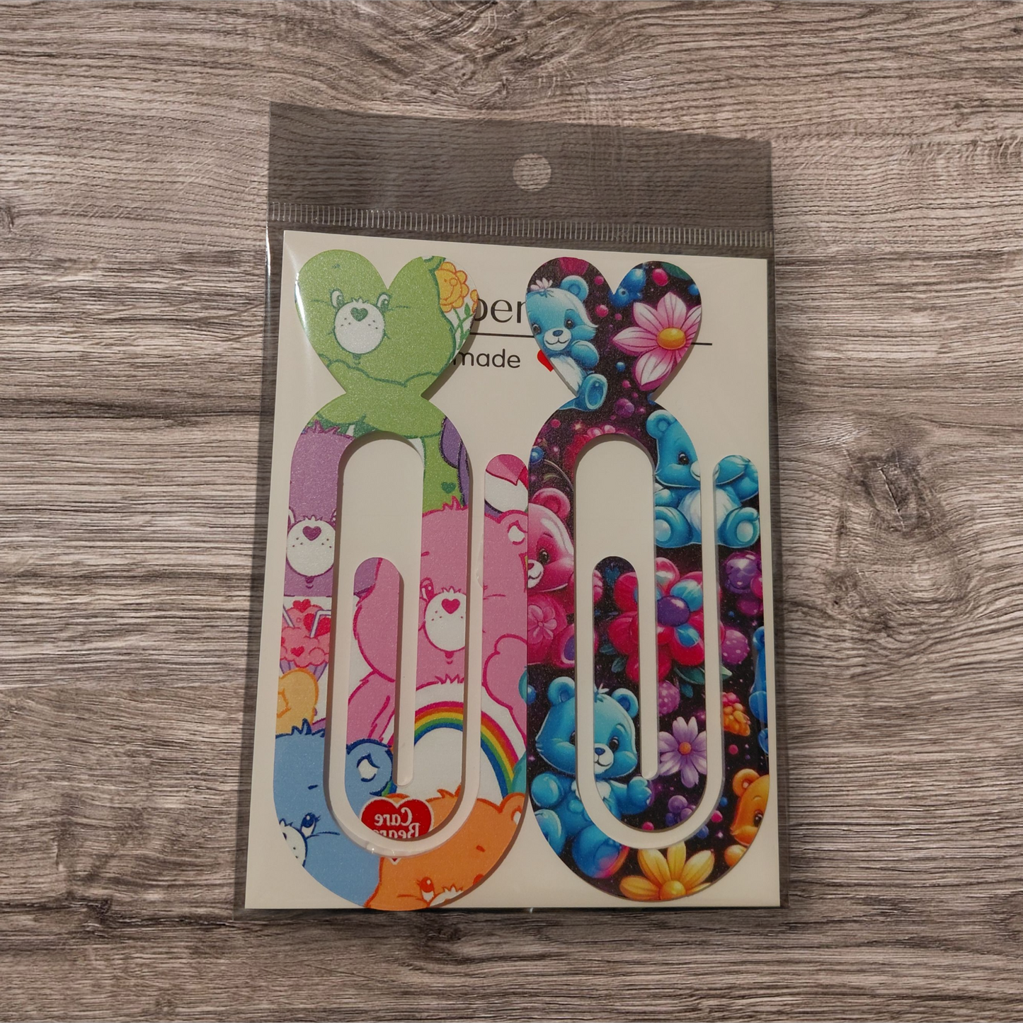 Design Graphic Bookmark Clip or Paper Clip Holder 2pc Set